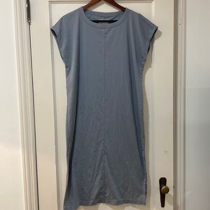 Everlane Luxe Cotton Side-Slit Tee Dress